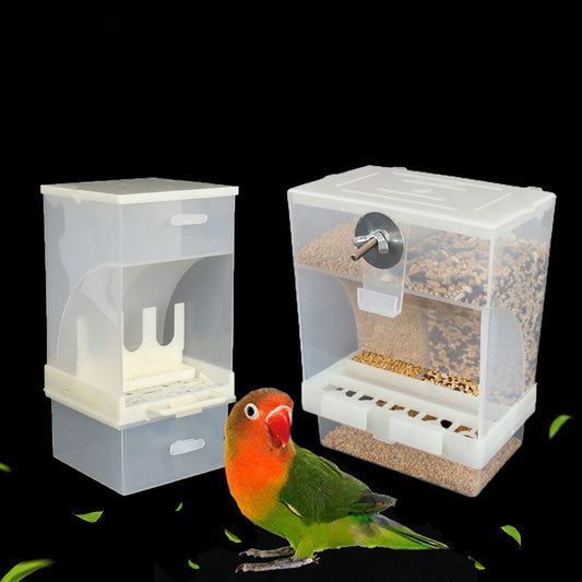 Anti Scattering Automatic Feeder Bird Food Box